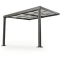 Produktbild: Juskys Terrassendach, Dunkelgrau, Metall, 300x254x300 cm, Sonnen- & Sichtschutz, Pavillons & Pergolas, Pergolas