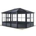 Produktbild: Sojag Pavillon 'Charleston 12 x 15' anthrazit 384 x 489 x 281 cm