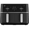 Produktbild: Braun TwinCook 5 TD5030IBK: Heißluftfritteuse für gesunde Mahlzeiten - Schwarz/Silber