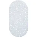 Produktbild: Relaxdays Badewannenmatte PVC Weiß Steinoptik Rutschfest 68 cm x 36 cm x 0,5 cm 0,49 kg