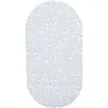 Produktbild: Relaxdays - Badewannenmatte Steinoptik, Rutschfeste Badeeinlage Mit Saugnäpfen, Waschbare Rutschmatte, 36 X 68 Cm, Weiß