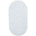 Produktbild: Relaxdays - Badewannenmatte Steinoptik, Rutschfeste Badeeinlage Mit Saugnäpfen, Waschbare Rutschmatte, 36 X 68 Cm, Weiß