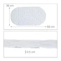 Produktbild: Badewannenmatte rutschfest Steinoptik 36x68 cm mit Saugnäpfen waschbar