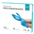 Produktbild: EUROPAPA® 100x Nitrilhandschuhe Box Einweghandschuhe, Einmalhandschuhe, Untersuchungshandschuhe, Nitril Handschuhe, puderfrei, ohne Latex, unsteril, latexfrei, disposible gloves (M, Blau)