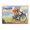 Produktbild: Nostalgic-Art Mini Blechpostkarte Triumph - Sending Smiles für Fans