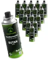 Produktbild: CAMPLORA 16x 227g Butan Gaskartuschen mit MSF-1a Ventil für Grill, Campingkocher, Gasheizung, Gaskocher, camping gas, gaskartusche, Gaskartuschen 227g, Gasflasche butane gas cartridges