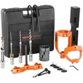Produktbild: VEVOR Stemmvorsatz für Bohrmaschine, 4 Modellbohrer, Vierkantlochmeißel-Set, Tischbohrer-Positionierungsset, Stemm- und Zapfenwerkzeuge mit 5 Buchsen, für Holzbearbeitungs-Stemm-Zapfenbohrmaschine