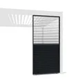 Produktbild: Weide Verstellbare Horizontale Lamellenwand Paneel Zubehör für Weide Pergola | Aluminium | Anthrazit, Holzoptik | 3 Breiten | Flexibler Sichtschutz und optimale Luftzirkulation (Anthrazit, 113 cm)