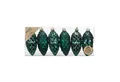 Produktbild: MAGIC by Inge Christbaumschmuck, Christbaumschmuck Zapfen 9cm Kunststoff 6er Set - Noble Green