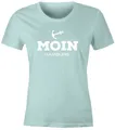 Produktbild: MoonWorks Print-Shirt Damen T-Shirt Moin Hamburg Anker maritime Damen Slim Fit Moonworks® mit Print