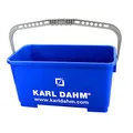 Produktbild: Karl Dahm 25 Liter-Ersatzeimer für Fliesen-Waschset I Langlebiger Fliesen-Wascheimer mit stabilem Henkel I Mehrzweck-Fliesenzubehör, Robustes Kunststoffmaterial, blau – 11320