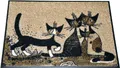 Produktbild: Salonloewe Fußabstreifer & Fußmatte Serafino & Friends für den Eingangsbereich- Eingangsmatte & Wohnmatte in 50 x 75cm mit Katzen-Design
