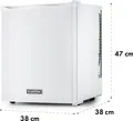Produktbild: Klarstein Mini Kühlschrank für Zimmer, 23L Mini-Kühlschrank für Getränke & Kosmetik, Kleine Minibar, Kühlschrank Klein & Leise, Verstellbare Ablage, Kleiner Skincare Kühlschrank 5-15°C