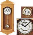 Produktbild: AMS 7013/16 Wanduhr Quarz mit Pendel Holz Erle Pendeluhr