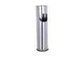 Produktbild: Mojawo Aschenbecher XL Standaschenbecher Windaschenbecher Mülleimer Outdoor Chrom