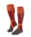 Produktbild: FALKE Herren Skisocken SK1 Comfort M Kh Wolle Funktionsmaterial warm dick 1 Paar, Orange Flash 8288, 39-41