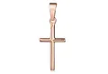 Produktbild: Materia Kreuzanhänger Damen Rosegold Kreuz Religion klein filigran KA-305, 925 Sterling Silber, vergoldet