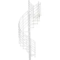 Produktbild: Minka Spindeltreppe Venezia weiß lackiert mit Handlauf und UK in weiß Ø160cm bis 305,5cm Geschosshöhe