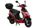Produktbild: Alpha Motors Motorroller CityLeader 50 ccm EURO 5 inkl. Topcase (Rot, 25 km/h) 25 km/h