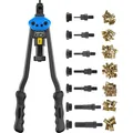 Produktbild: Rivnut Zange Set, 40cm, M3-M12, inklusive 80 Rivet Nuts, Schrauber Zange