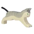 Produktbild: Katze, laufend, ca. 11 x 1,9 x 6 cm, Holz, Spielzeug, Holzfigur, Holzspielzeug