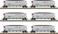 Produktbild: TRIX H0 24911 H0 6er-Set US Hopper Cars der BNSF