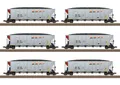Produktbild: Trix 24911 US Hopper Car Set (6) BNSF VI 1:87(H0) NEU/OVP