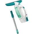 Produktbild: Fenstersauger Set Dry And Clean Mit Stiel Für 360° Streifenfreie Reinigung, Fensterreiniger Verwendbar Bis Zu 38 Min, Fensterputzer Mit Stand-by-automatik Und Click-system - Leifheit