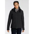 Produktbild: Icepeak Softshelljacke BRENHAM (1-St) mit abnehmbarer Kapuze, winddicht, wasserabweisend, atmungsaktiv schwarz XL (46)
