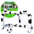 Produktbild: BESTWAY Fußballtor inkl. Bälle für Kinder Garten aufblasbar Set Wasserball Netz