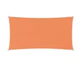 Produktbild: Lumaland Sonnensegel Rechteckig | 2 x 4 Meter | Wasserfester Sonnenschutz inkl. Befestigungsseile | Terrasse, Garten & Balkon Schattenspender aus Polyester (160 g/m²) mit UV Schutz 30+ [Orange]