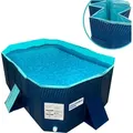 Produktbild: Starlyf Foldable Pool, Planschbecken, faltbarer Pool ohne Aufblasen, langlebig & robust, 348 Liter, 166 x 107 x 45 cm - Blau