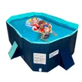 Produktbild: INDUSTEX Planschbecken Foldable Pool, 130 x 90 x 45 cm, Kinderbecken, Tragbarer Hundepool, Faltbarer Pool, Badewanne, Pool Spielzeug, Geeignet für Kinder, mittelgroße Haustiere