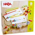 Produktbild: HABA Fädelspiel Bauernhof-Freunde – Kreatives Lernspiel & Fädelkette mit 21 Holzperlen & 2 Schnüren inkl. Vorlagekarten – Fädelspaß für Kinder ab 3 Jahren – 1305780001