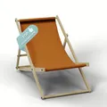 Produktbild: HAGO Liegestuhl Orange Liege Stuhl Strand Strandliege Sonnenliege Gartenliege Klappstuhl Lounge Chill 1 Stück