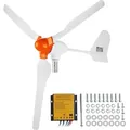Produktbild: Mophorn - Vevor 800 W Windkraftanlage 12 V Windgenerator 3-blatt-windkraftgenerator Mit Mppt-regler Einstellbare Windrichtung Und 2,5 M/s Startwindgeschwindigkeit Geeignet Für Zuhause Bauernhof Wohnmobile