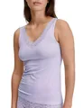 Produktbild: CALIDA Natural Comfort Lace Tank-Top Damen, V-Ausschnitt, aus hochwertiger PIMA-Baumwolle