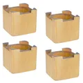 Produktbild: Alberts 140489 Bett-Erhöher | Hartholz | 100 x 100 x 100 mm | 4er Set