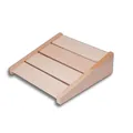 Produktbild: Fußstütze Fussstütze Fußlehne Sessellehne Fußauflage 37 x 39 cm - Lindenholz