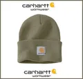 Produktbild: Original ! CARHARTT unisex Herren Damen Mütze A18 Rippstrick Beanie Dusty Olive
