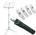 Produktbild: K&M 101 Notenständer mit Tasche + keepdrum Notenklammern 4 Stück
