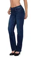 Produktbild: ESRA Straight Jeans Damen Stretch Hose Damen Jeans High Waist - Stretch Damen Jeans Gerades Bein bis Übergröße Große Größe G6