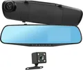 Produktbild: Avizar, Dashcam Rückspiegel Vorder- und Rückseite HD 1080P 4 Zoll Bildschirm, Schwarz