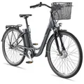 Produktbild: Telefunken E-Bike RC830 28 Zoll mit 3-Gang Shimano Nabenschaltung / Frontmotor 250W / Sitzrohrakku 531,3 Wh / anthrazit