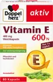 Produktbild: Queisser Pharma GmbH & Co. Doppelherz aktiv Vitamin E 600 N 80 Weichkapseln - 80 Kapseln 10057828