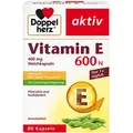Produktbild: DOPPELHERZ Vitamin E 600 N Weichkapseln 80 St