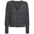 Produktbild: Vero Moda Strickjacke VMLea (1-tlg) Plain/ohne Details grau S (36)