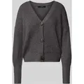 Produktbild: Vero Moda Loose Fit Strickjacke mit Schmuckknöpfen Modell 'LEA' in Anthrazit, Größe S