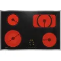 Produktbild: Miele KM 6542 FR - Elektrokochfeld mit 5 Jahre Garantie, mit Edelstahlrahmen für aufliegenden Einbau, 74,4 cm