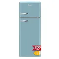 Produktbild: Amica KGC 15632 T Retro Kühl-/Gefrierkombination / Ice Blue (Türkis) / 144cm (H) x 55cm (B) x 62cm (T) / Retro-Design / Kühlschrank mit Gefrierfach